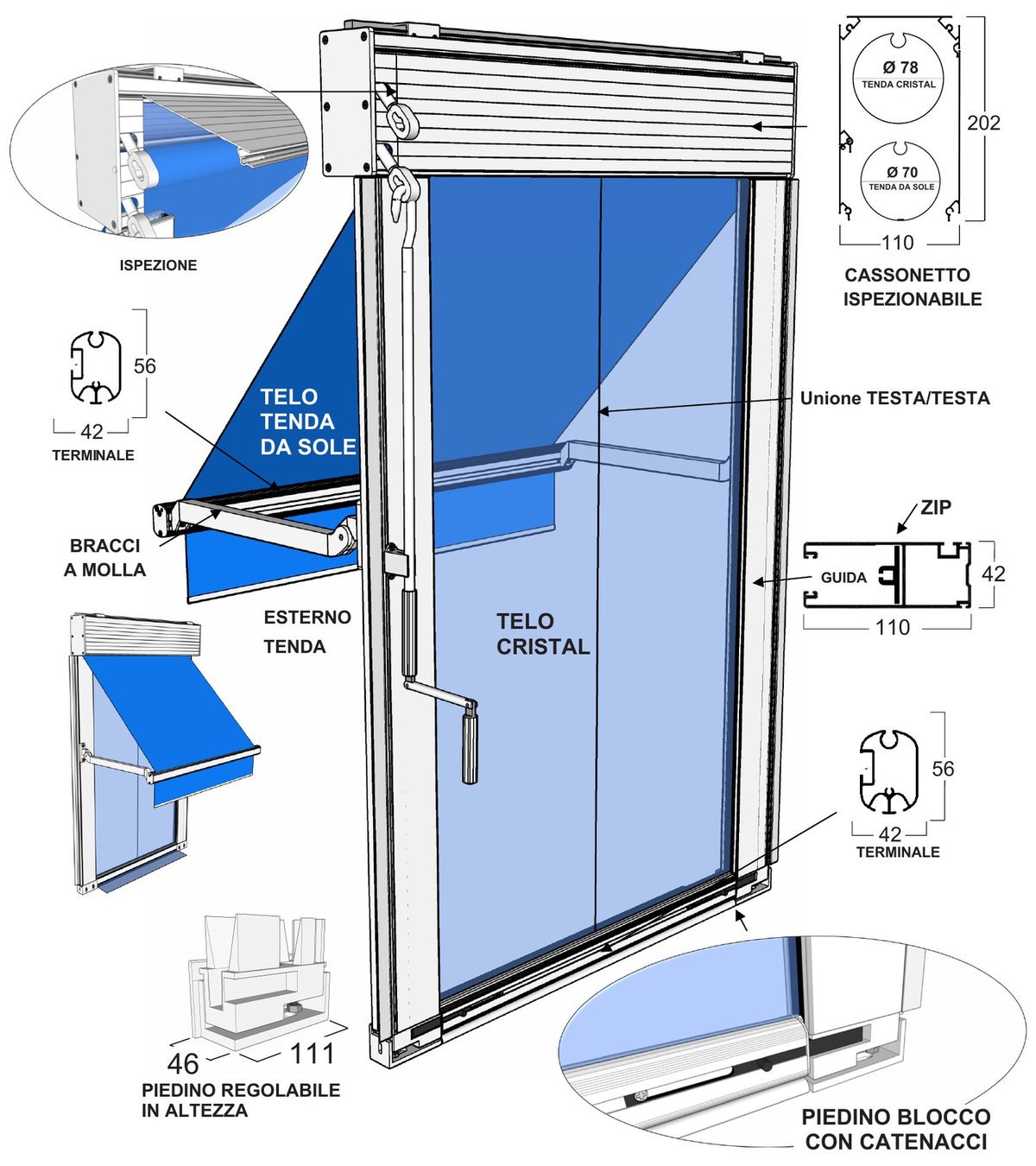 VENTIA 110 ZIP - disegno tecnico